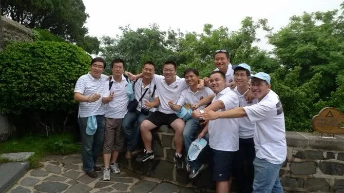 Hommer Zhao during his Alibaba years, on a team outing